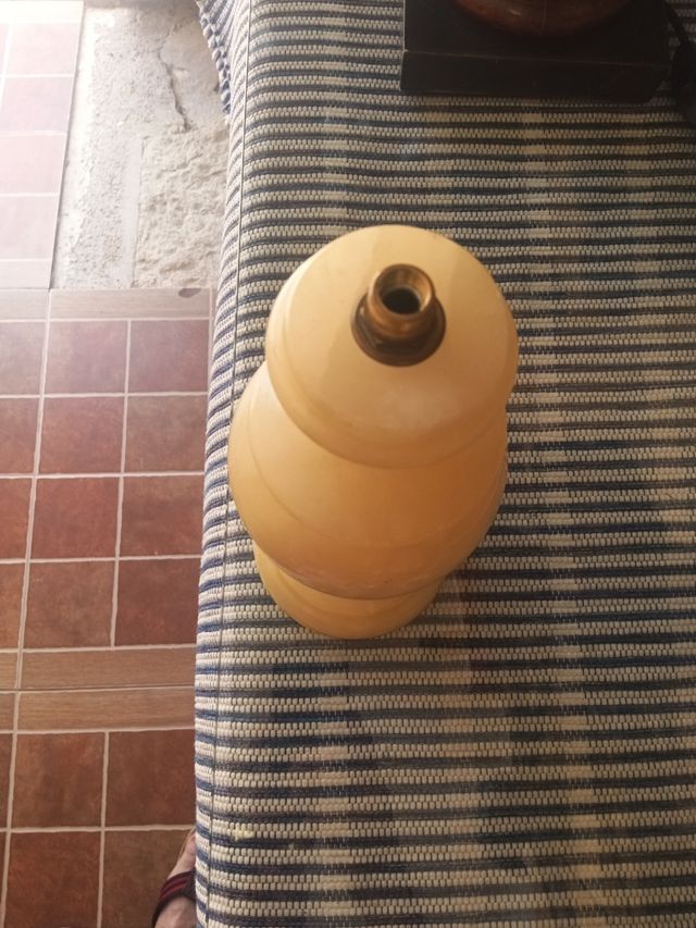 Base lámpara mármol beige