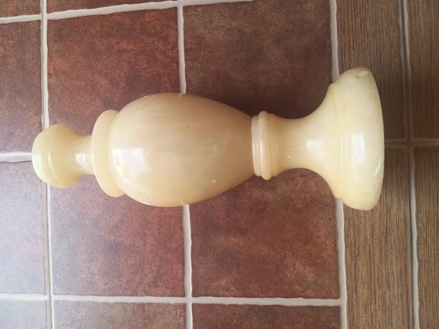 Base lámpara mármol beige