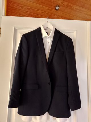 Traje caballero azul oscuro