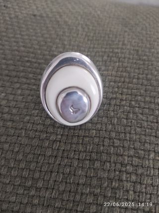Joyas plata: anillo & pendientes