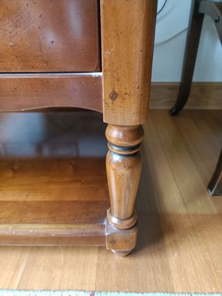 Mesa auxiliar madera colonial