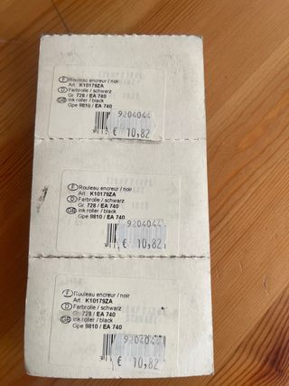 3 Rodillos tinta Citizen 728 IR74