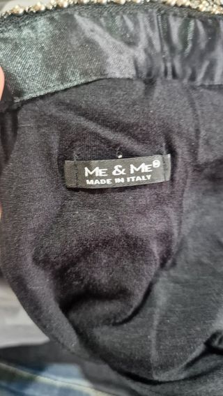 Blusa nera colletto gioiello