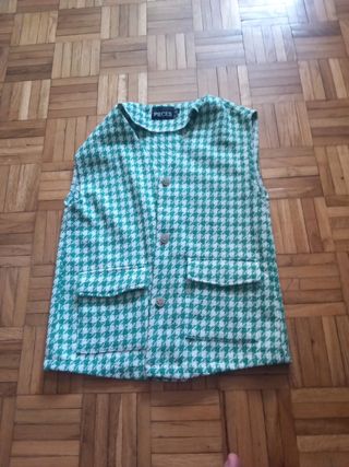 Chaleco PIECES verde XS
