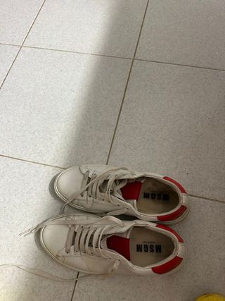 Sneakers MSGM donna - Bianche e Rosse