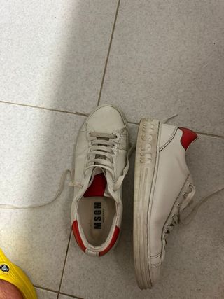 Sneakers MSGM donna - Bianche e Rosse