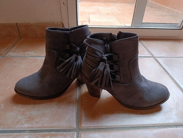 Botines grises mujer talla 37
