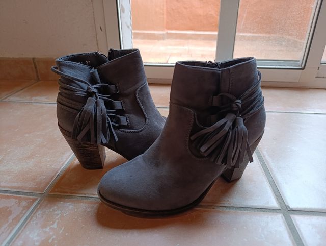 Botines grises mujer talla 37