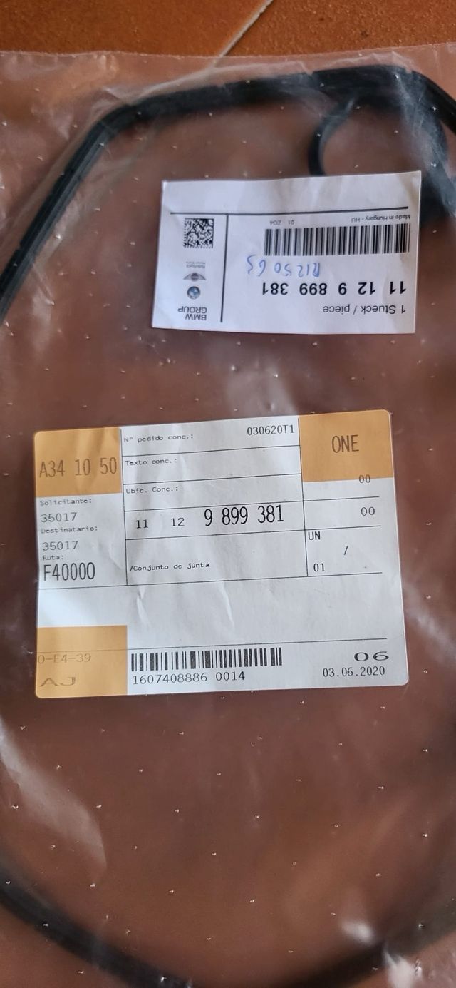 Juntas Tapa Válvulas Moto BMW R1250GS / ADV