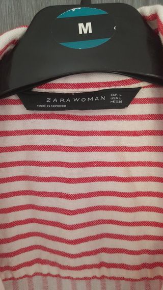 Vestido rayas rojas - L