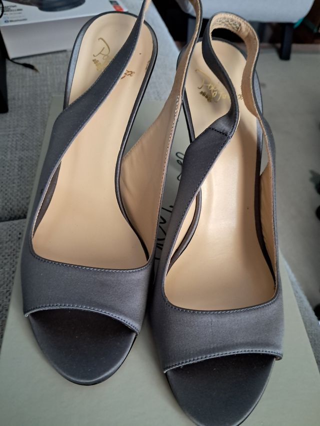 Sandalias Fiorenz grises - Tacón