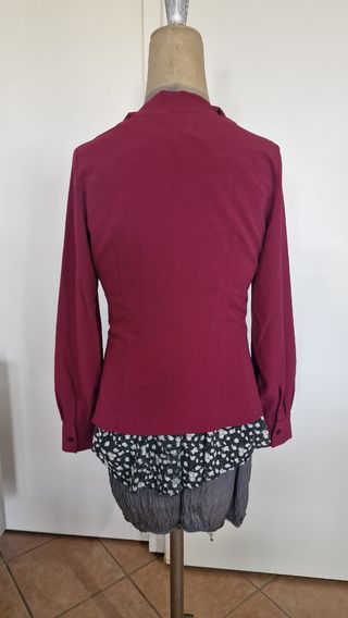 Camicia bordeaux elegante