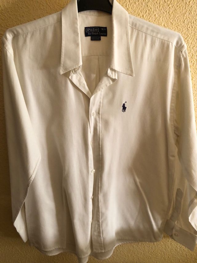 Camisas Ralph Lauren blanca y azul, talla L