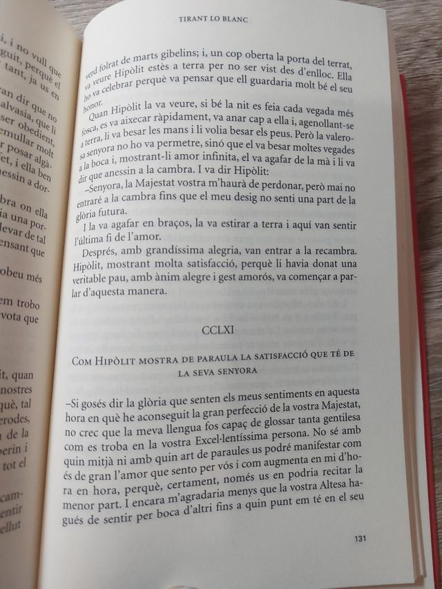 Tirant lo Blanc. Episodis amorosos