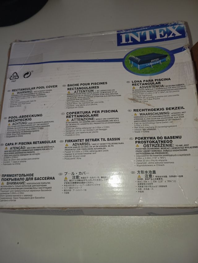 Cubierta Intex Piscina