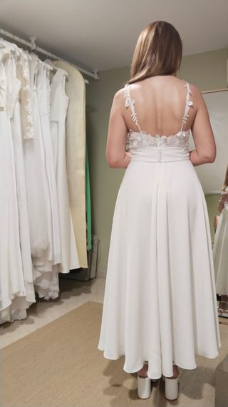 Vestido novia talla M (38)