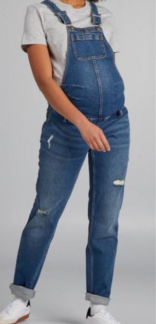Peto premamá vaquero azul
