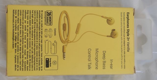 Auriculares Energy Sistem amarillos