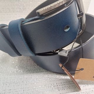 Cinturón Piel Azul Marino - 120cm