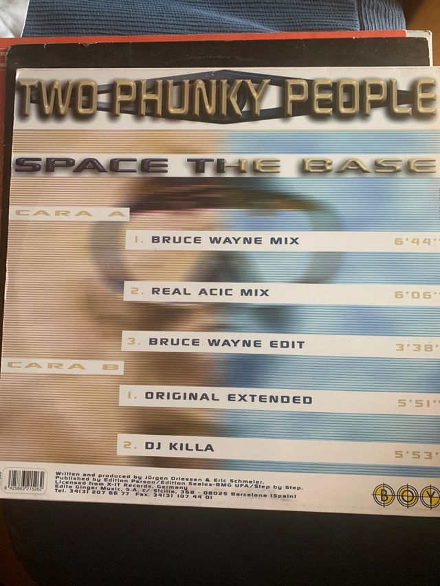 Vinilo Two Phunky People - Space The Base
Boy recs