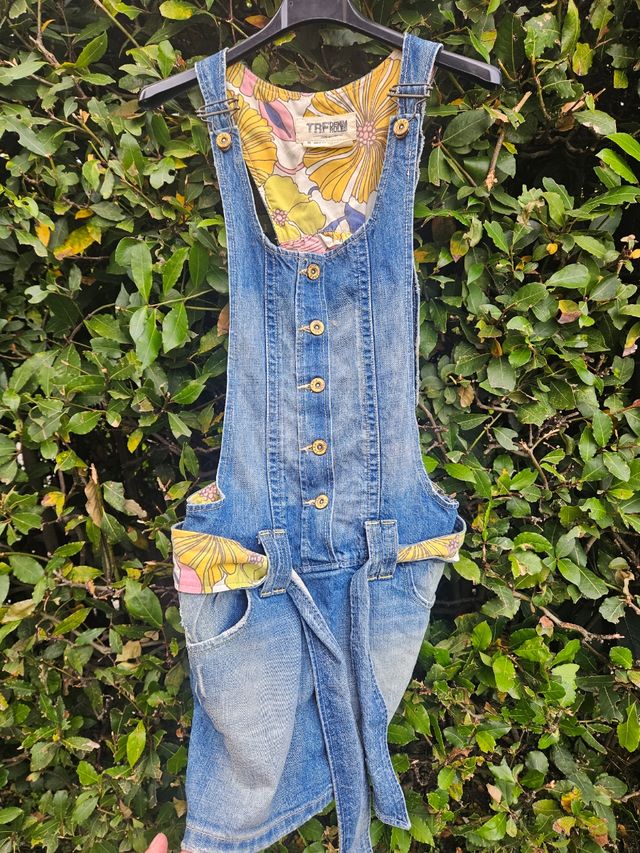 Salopette Jeans TRF Denim S, fiori