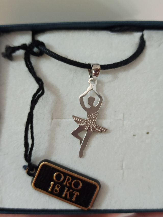 Ciondolo ballerina oro 18kt