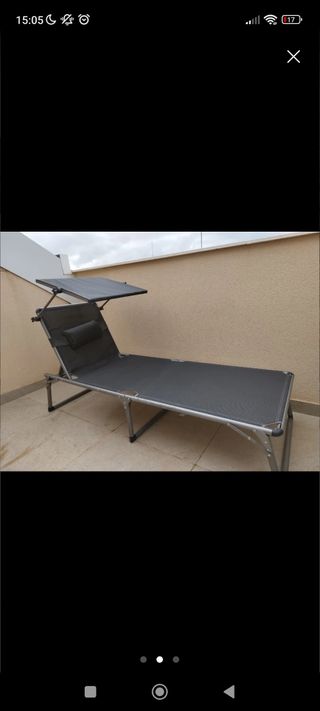 Tumbona Plegable con Sombra.¡¡OFERTA!!.