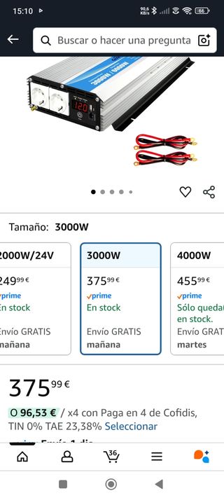Inversor GIANDEL 3000W Onda Sinusoidal pura