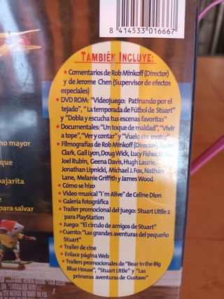 DVD de Stuart Little 2 precio 2 €.