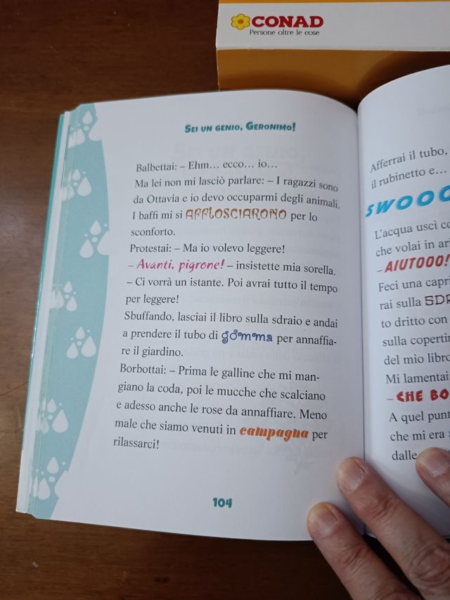 Cofanetto con 2 libri di Geronimo Stilton n. 7 e 8