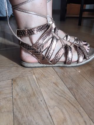 Sandalias romanas Alpe doradas talla 36