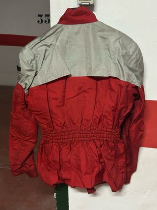 Chaqueta moto vintage roja