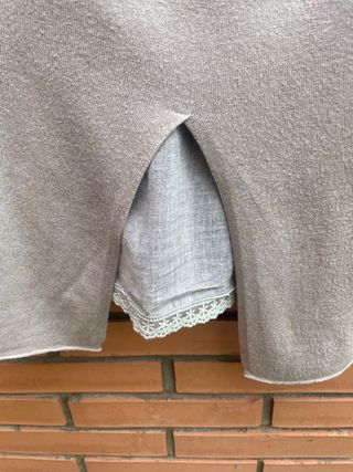 Jersey beige verano efecto capa