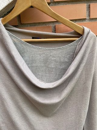 Jersey beige verano efecto capa