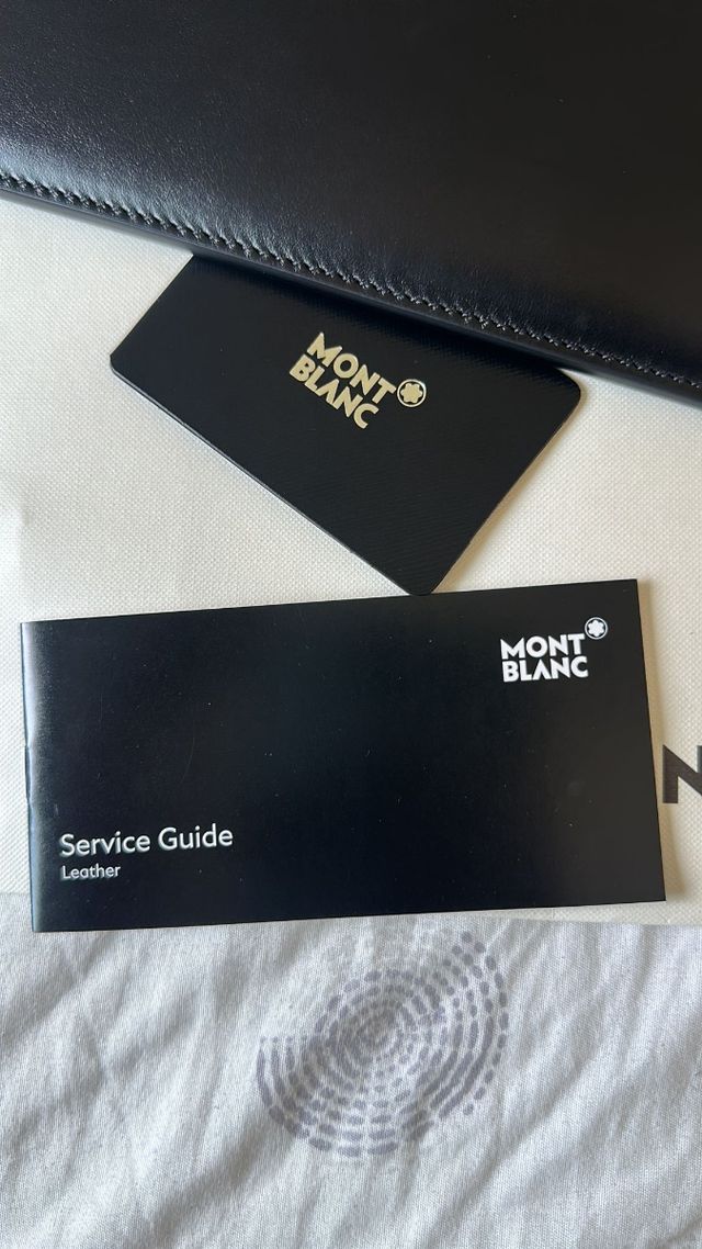 Bolso Montblanc - Piel Negra y Azul