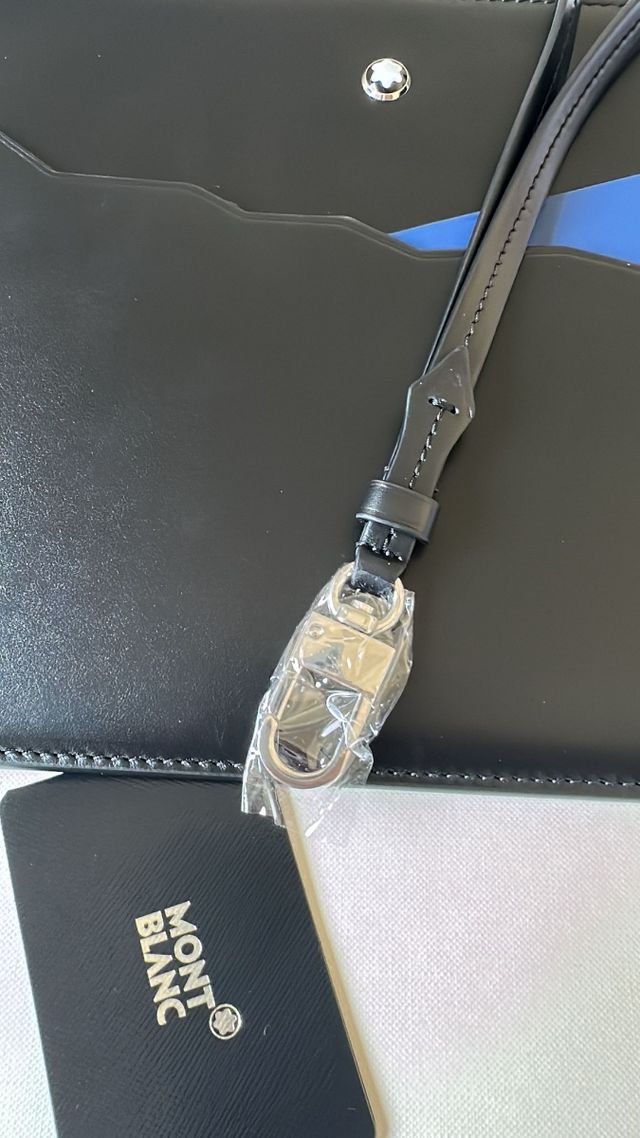 Bolso Montblanc - Piel Negra y Azul