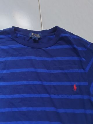 Camiseta Ralph Lauren rayas azul marino