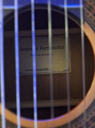 Guitarra clásica poco uso con su funda y pollete