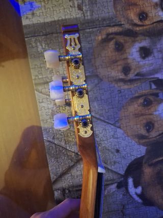 Guitarra clásica poco uso con su funda y pollete