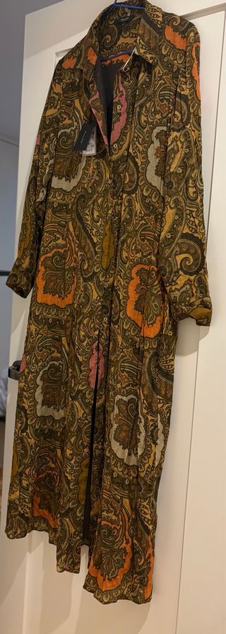 Vestido Massimo Dutti estampado paisley - M