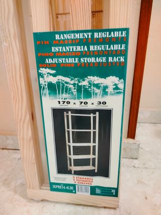Estantería madera nueva