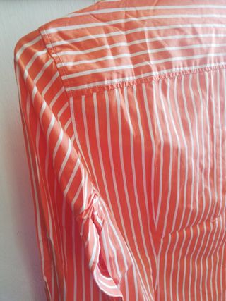 Camisa Carolina Herrera rayas naranja M