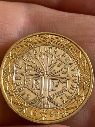 Moneta 1€ Francia 1999 Albero Vita