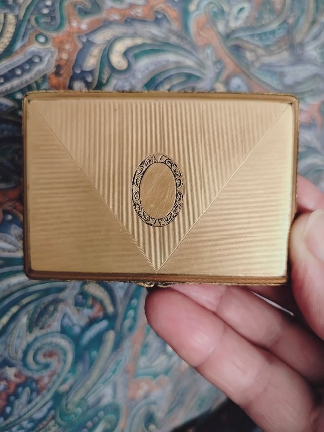 Porta Tabacco Placcato Oro 18k - R Vintage