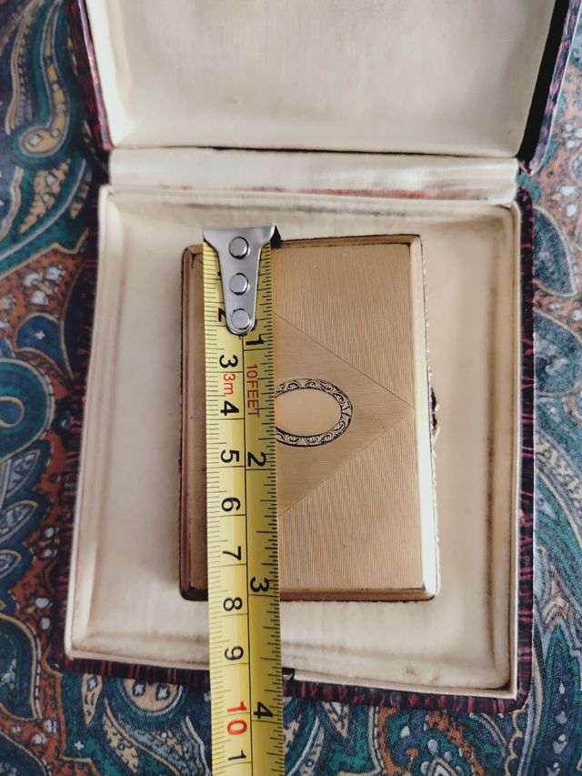 Porta Tabacco Placcato Oro 18k - R Vintage