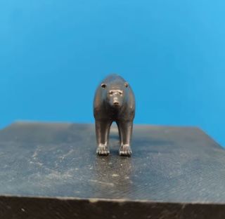 Fantástico Oso polar de latón pintado