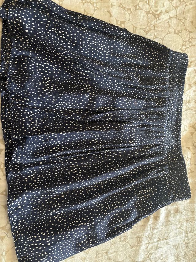 Mini Falda Mango XS Azul - 34