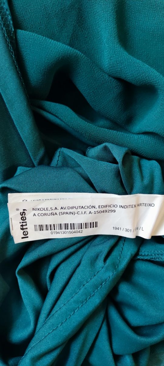 Vestido Lefties verde Talla L