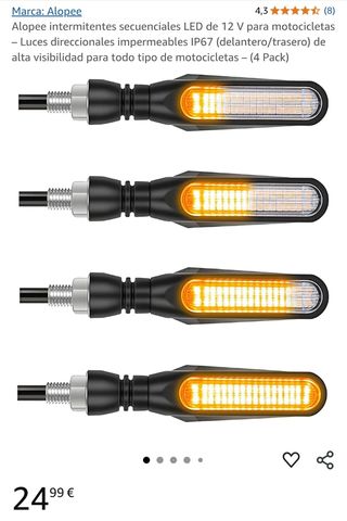 Intermitentes LED moto - 4 unidades