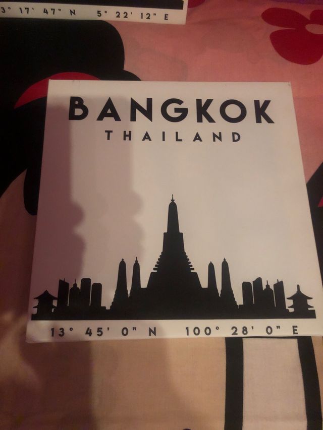 3 Cuadros Ciudades: Lisboa, Marsella, Bangkok